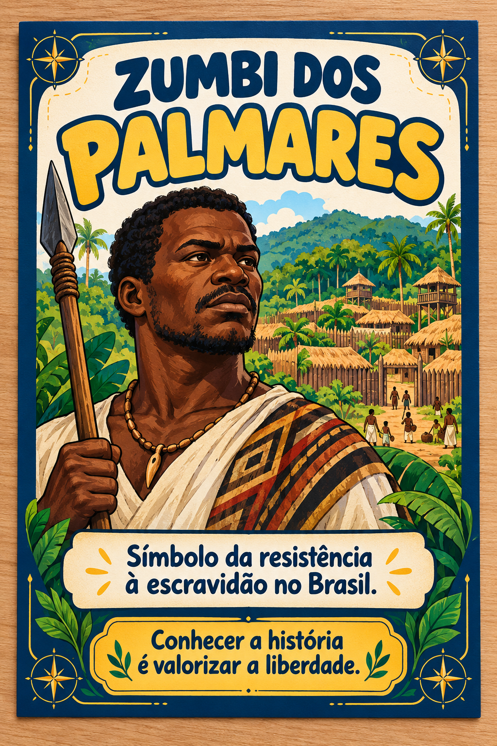 Carta do personagem histórico Zumbi dos Palmares
